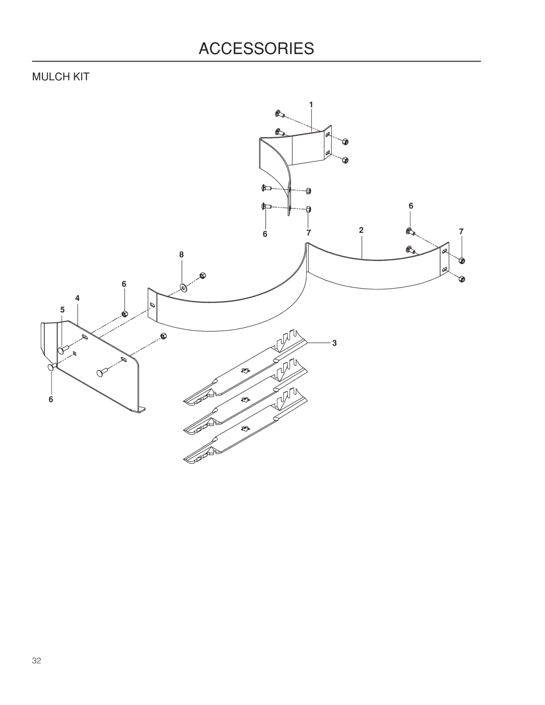 Husqvarna 966659501, EZ4824 CA warranty Mulch KIT 