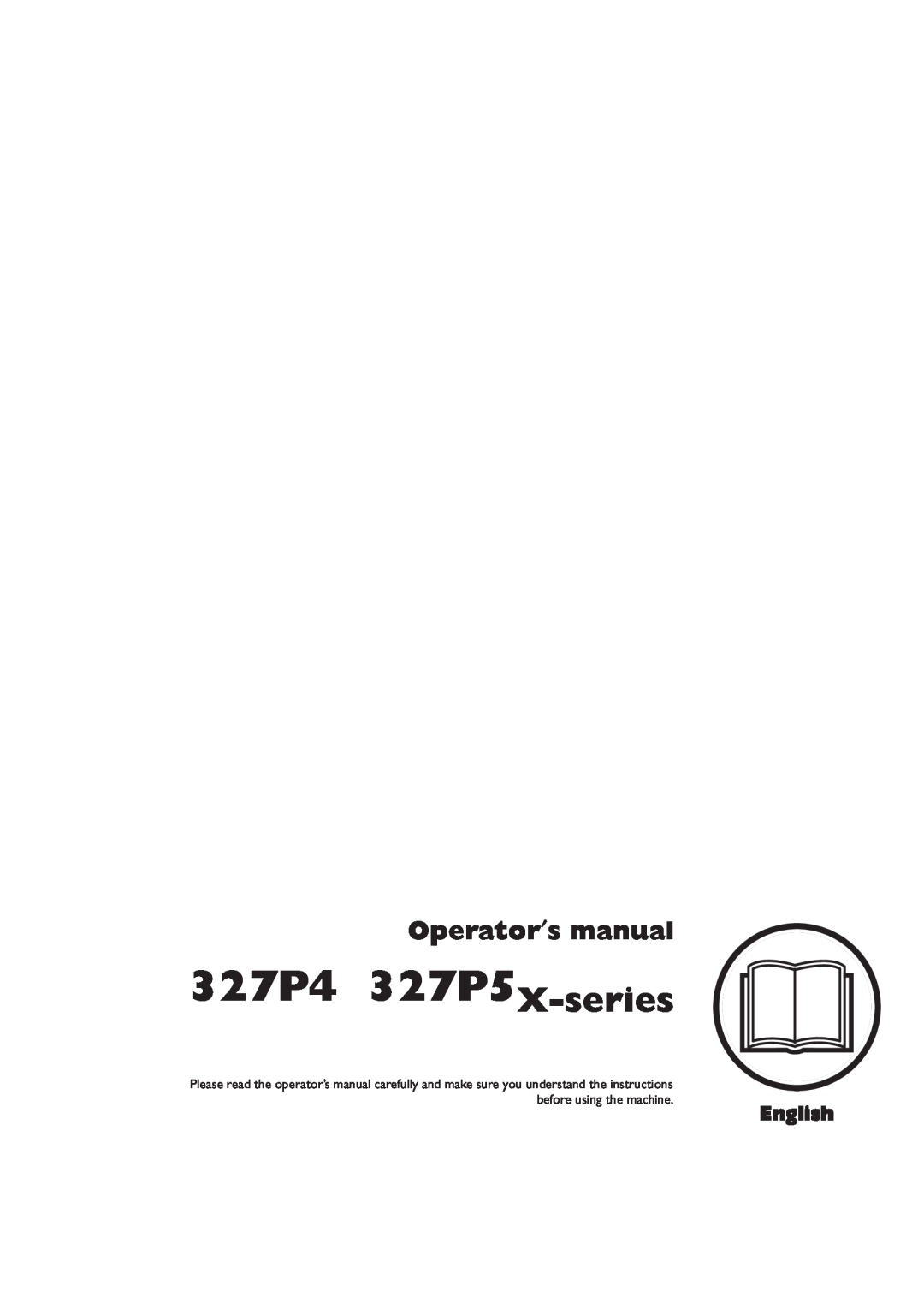 Husqvarna 966976701 manual English, 327P4 327P5X-series, Operator′s manual 