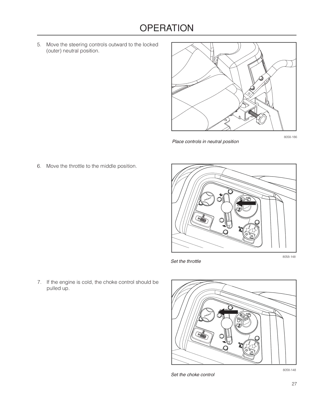 Husqvarna RZ46215, 967009803 warranty Place controls in neutral position 