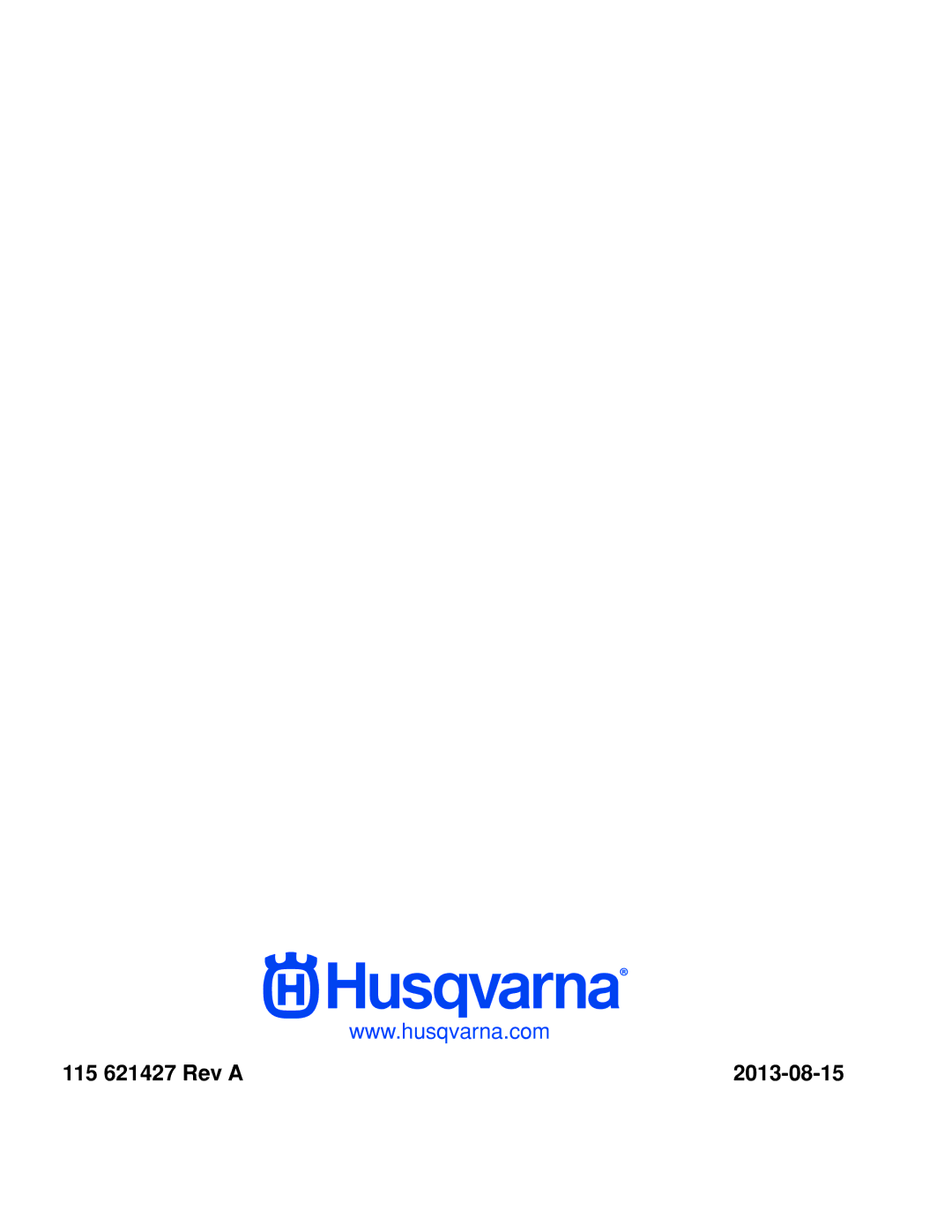 Husqvarna 967009803, RZ46215 warranty 115 621427 Rev a 2013-08-15 