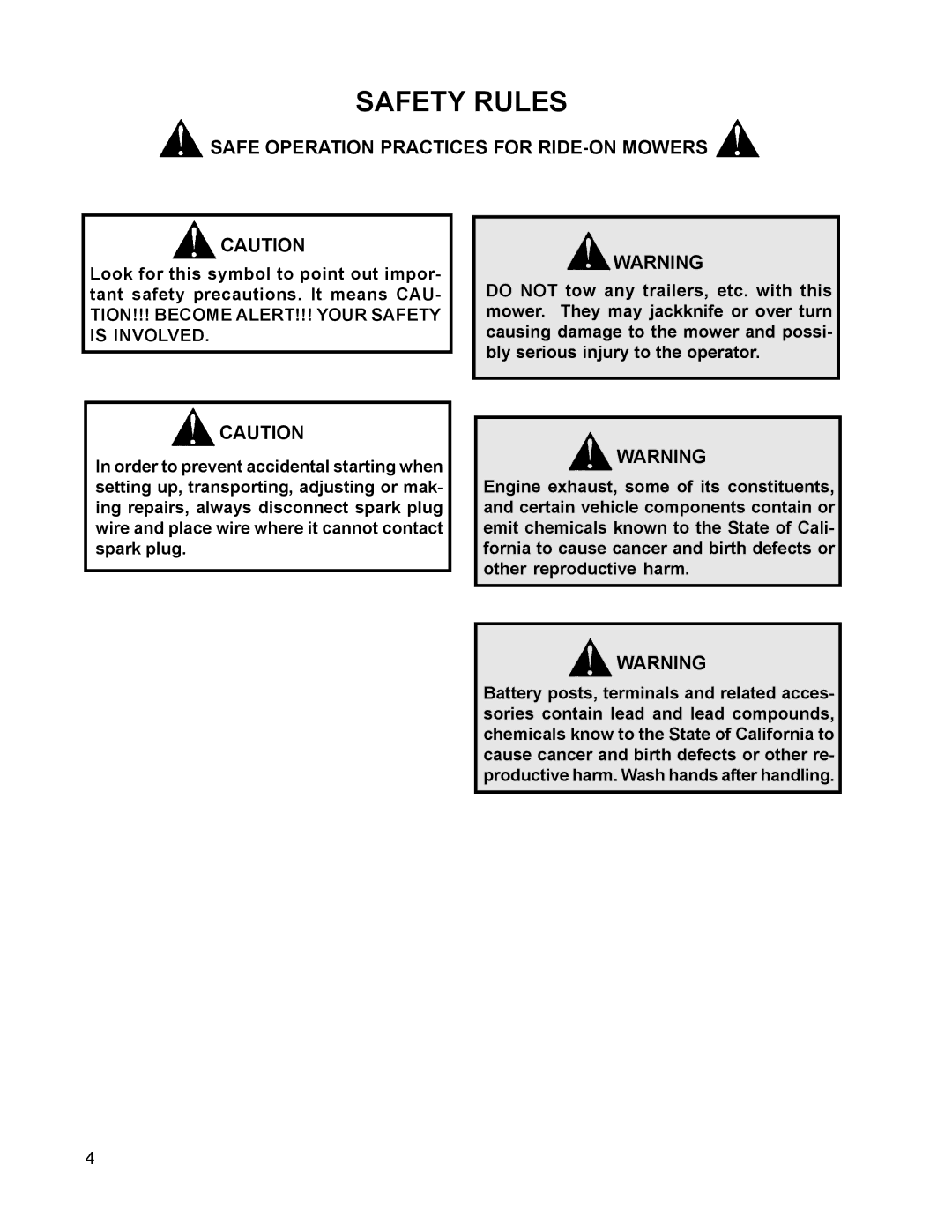 Husqvarna 968999211 / CZ48 manual Safety Rules 