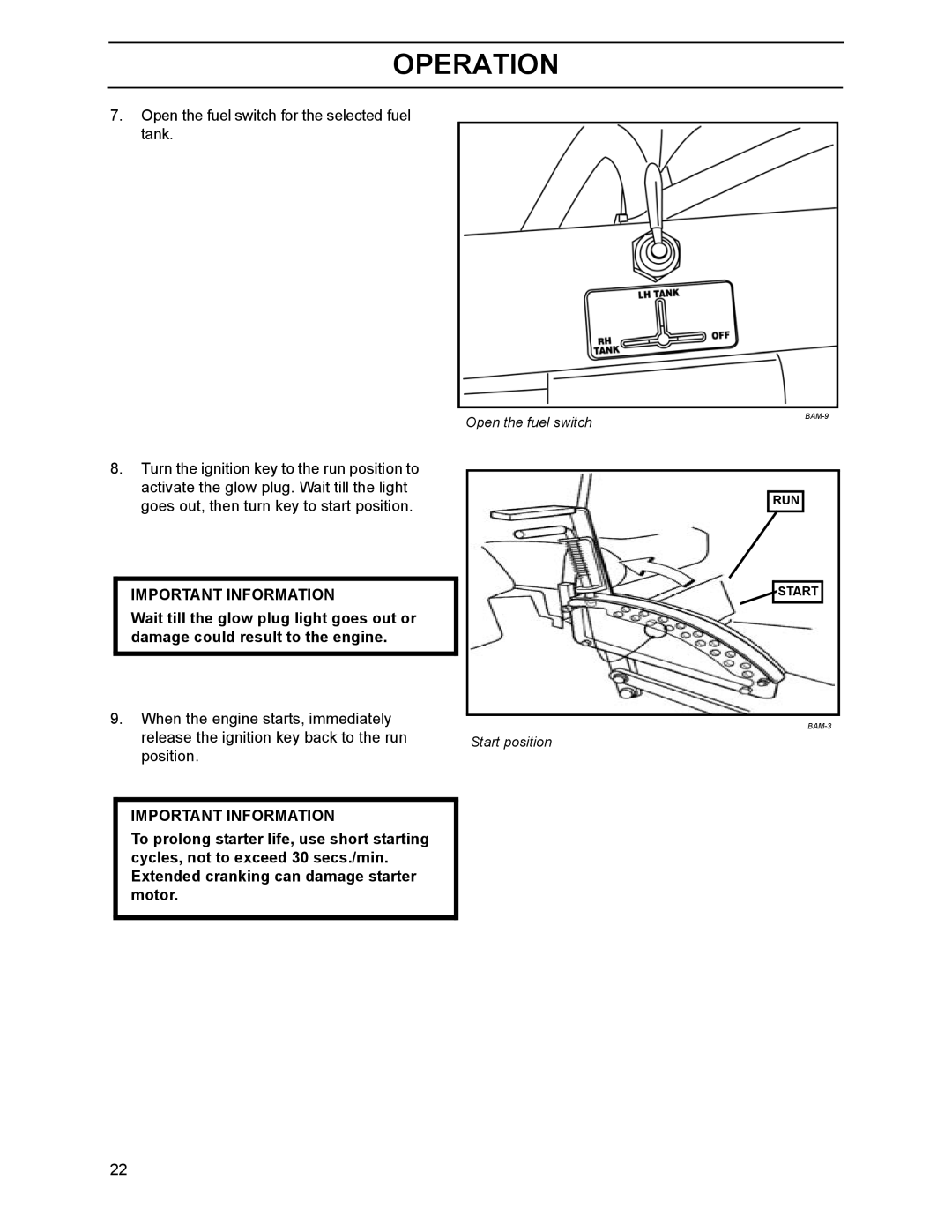 Husqvarna 968999218, 968999214, 968999216, BZ7234D, BZ6127D, BZ6134D manual Open the fuel switch for the selected fuel tank 