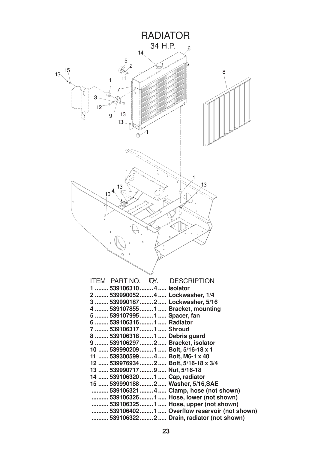 Husqvarna 968999222 / BZE6134D, 968999223 / BZE7234D, 968999221 / BZE6127D manual Washer, 5/16,SAE 