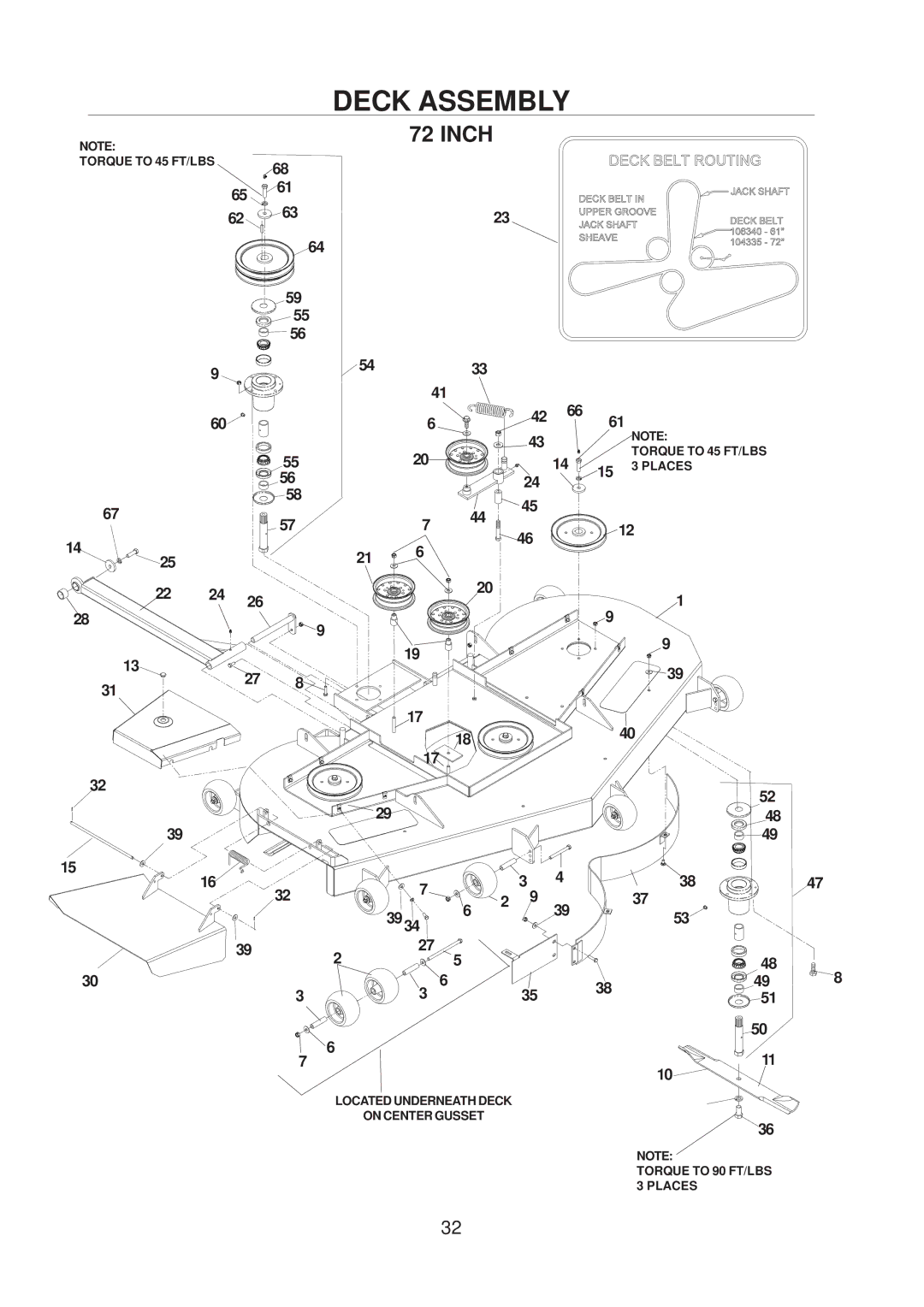 Husqvarna 968999222 / BZE6134D, 968999223 / BZE7234D, 968999221 / BZE6127D manual 68 65 55 56 