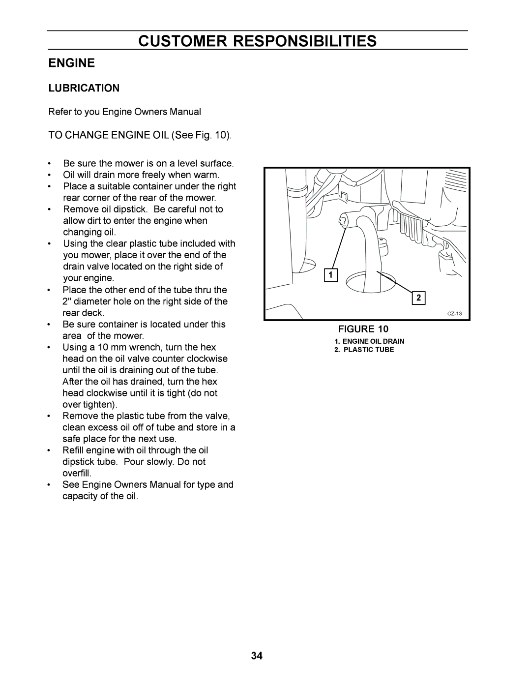 Husqvarna 968999250, Z4818BIA manual Engine, Lubrication 