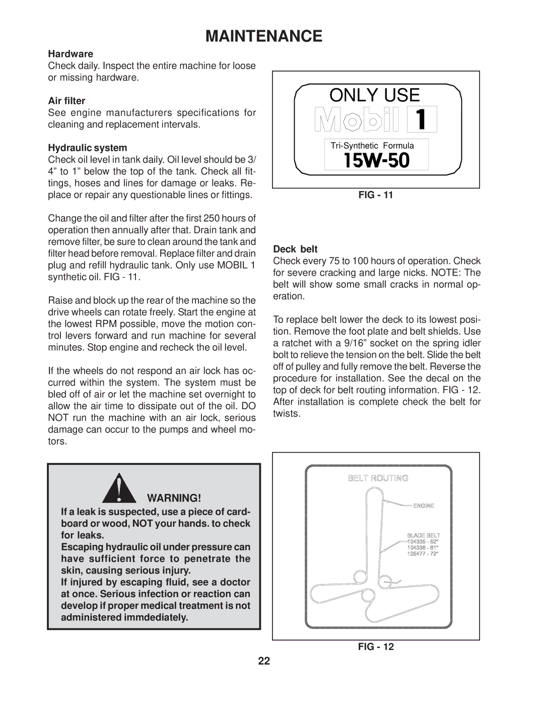 Husqvarna 968999269, 968999272, 968999271, 968999270, 968999268, LZ7227TKOA, LZ6127TKOA Hardware, Air filter, Hydraulic system 