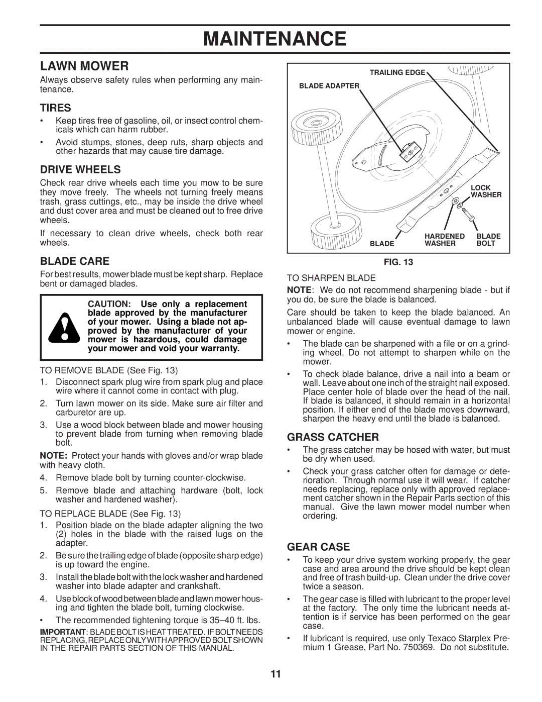 Husqvarna AP3000 owner manual Lawn Mower 