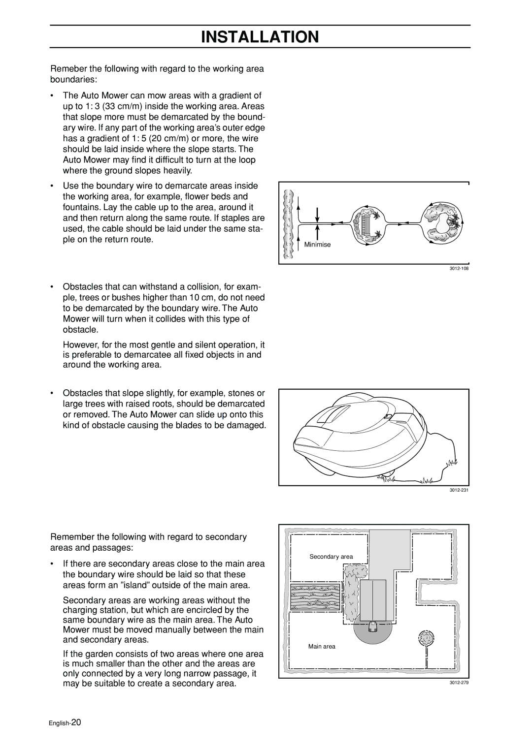 Husqvarna Auto Mower manual Minimise 