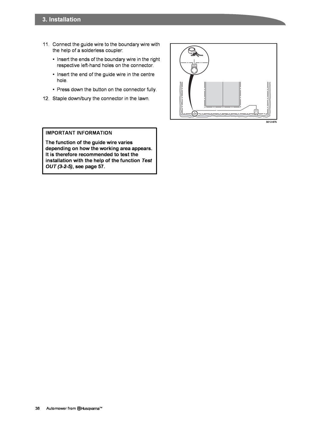 Husqvarna Automower manual Installation, Important Information 