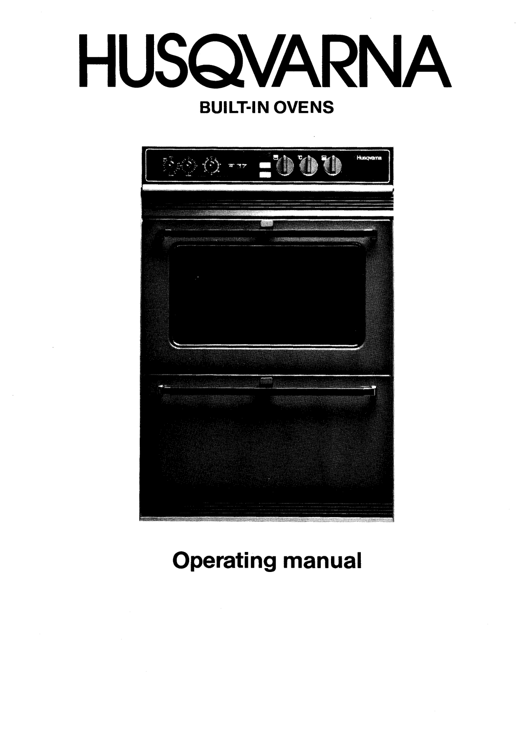 Husqvarna Built-in Oven manual 