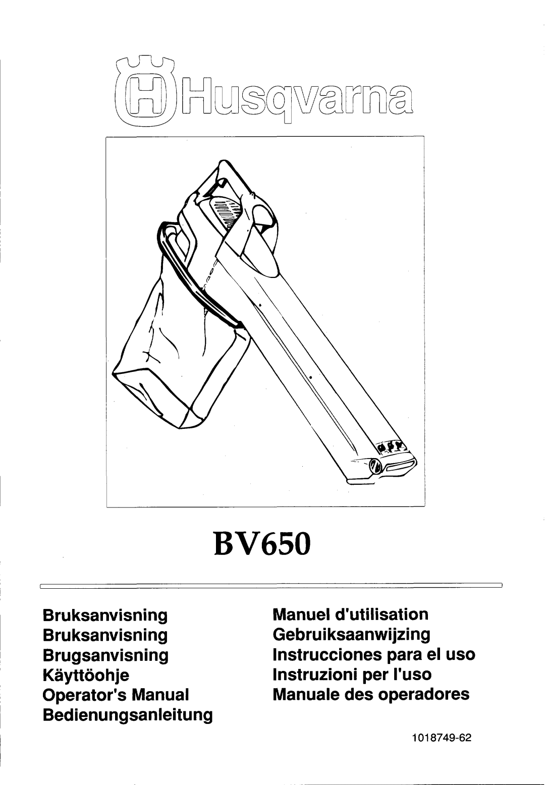 Husqvarna BV650 manual 