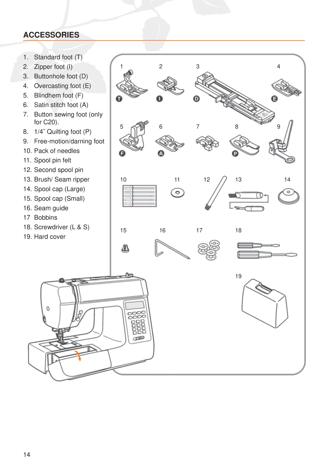 Husqvarna C20, C10 manual Accessories 