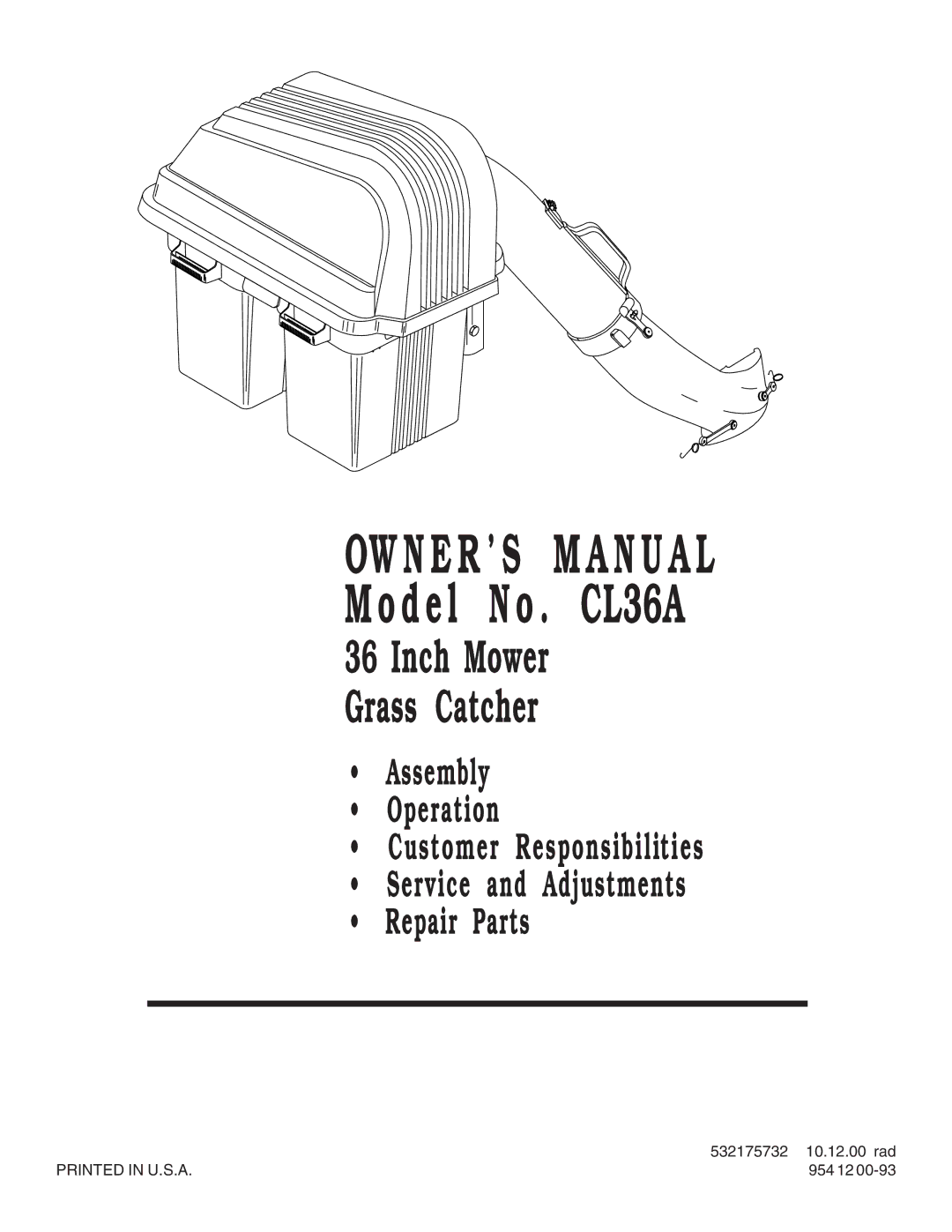 Husqvarna CL36A manual Srvice 