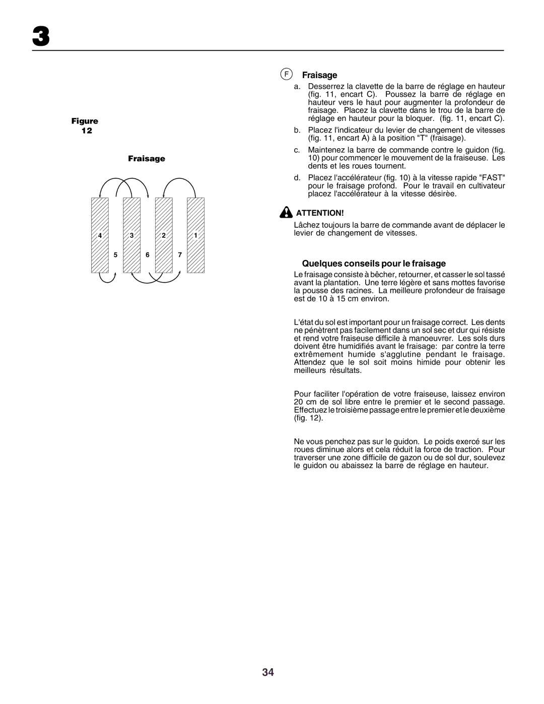 Husqvarna crt51 instruction manual Fraisage, Quelques conseils pour le fraisage 