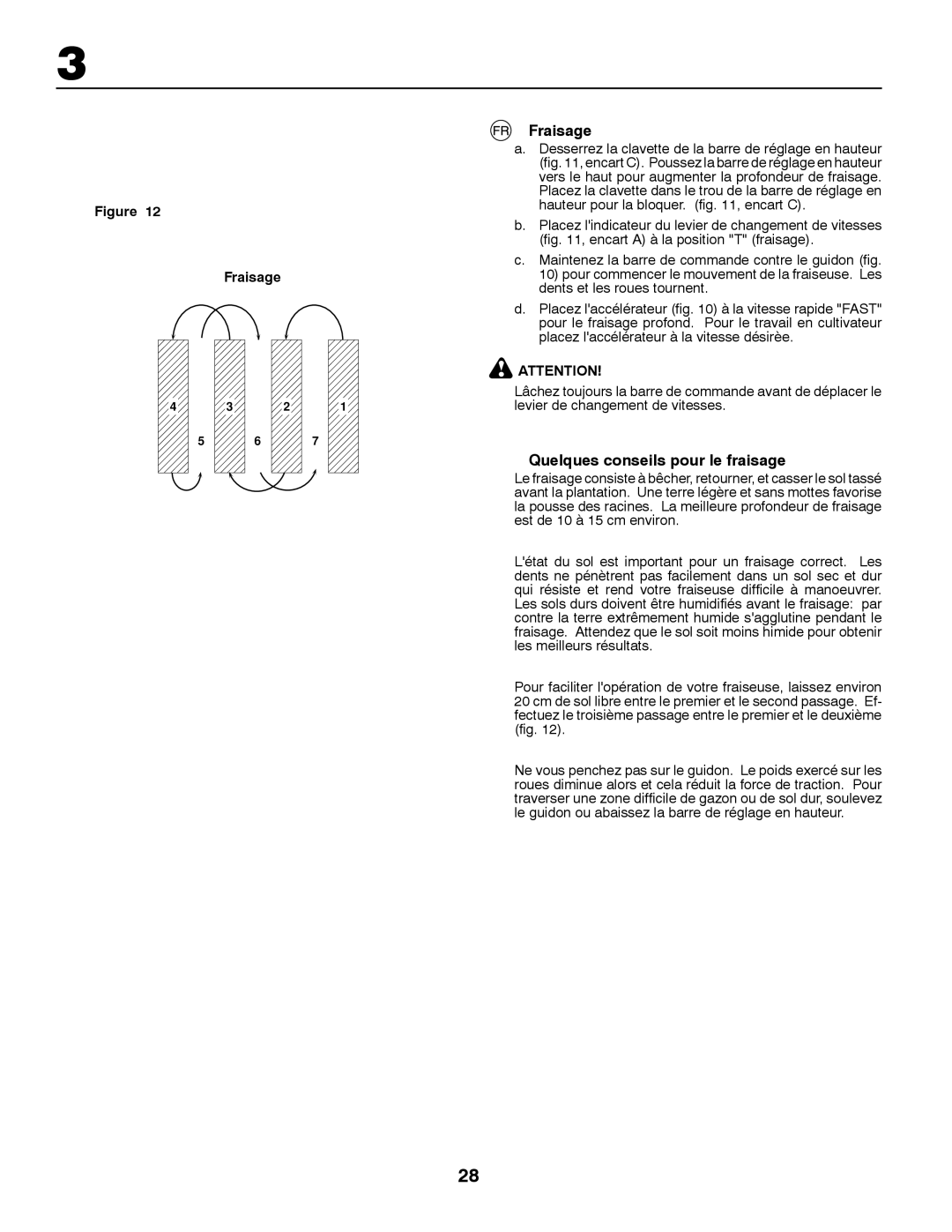 Husqvarna CRT81 instruction manual Fraisage, Quelques conseils pour le fraisage 