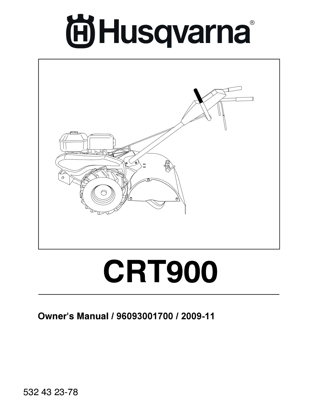 Husqvarna CRT900 owner manual 