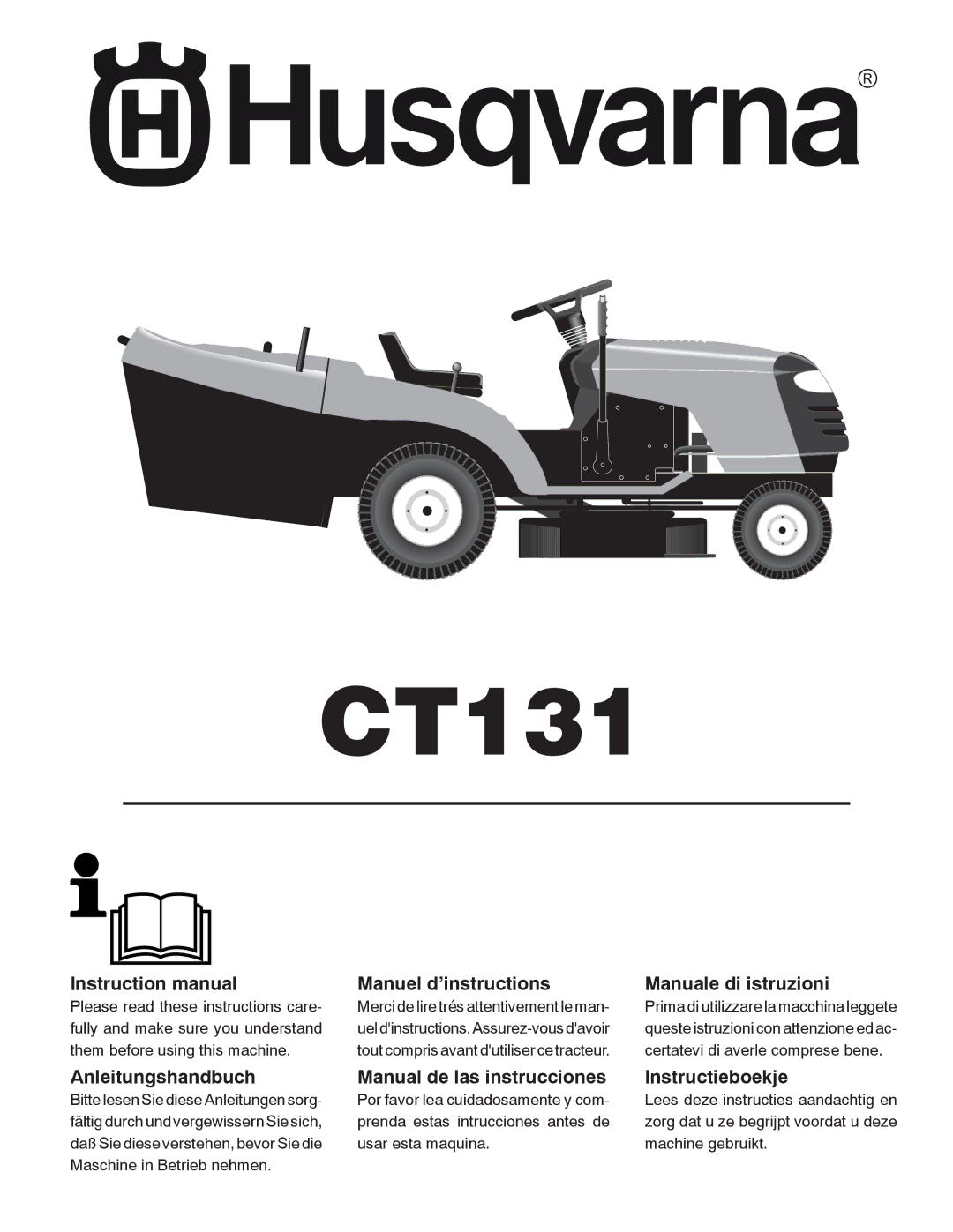 Husqvarna CT131 instruction manual 