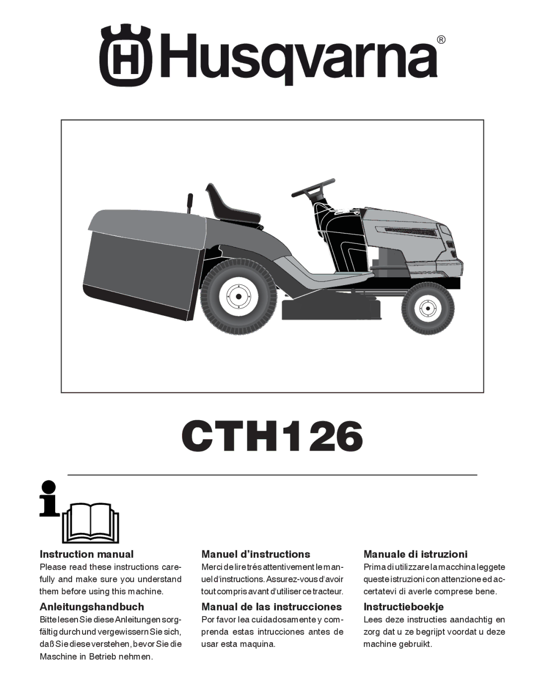 Husqvarna CTH126 instruction manual 