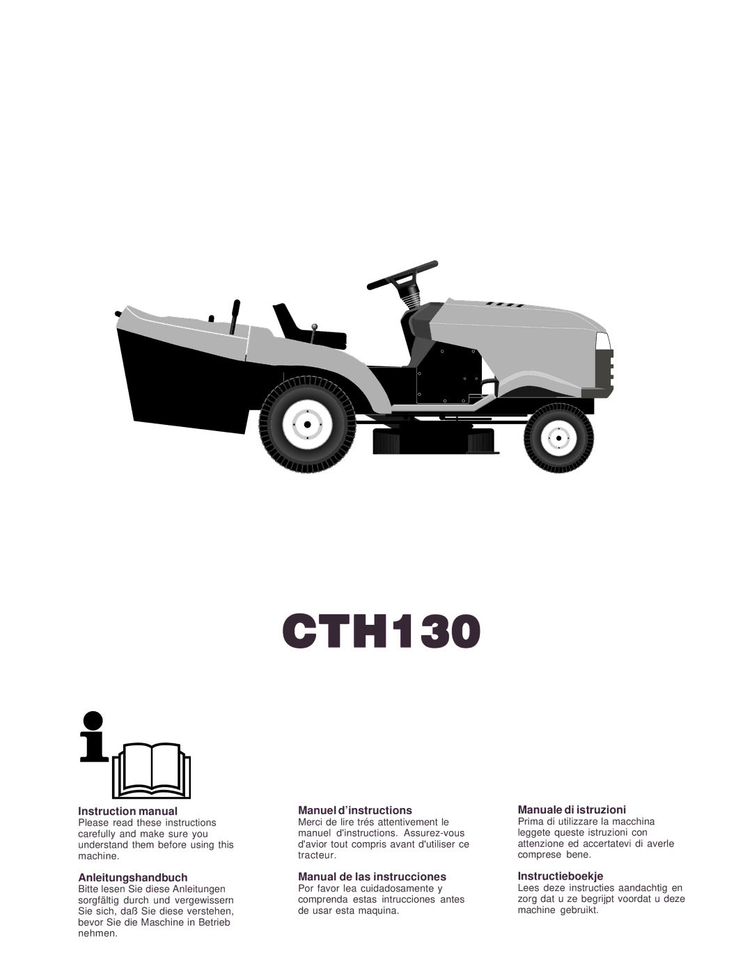 Husqvarna CTH130 instruction manual 