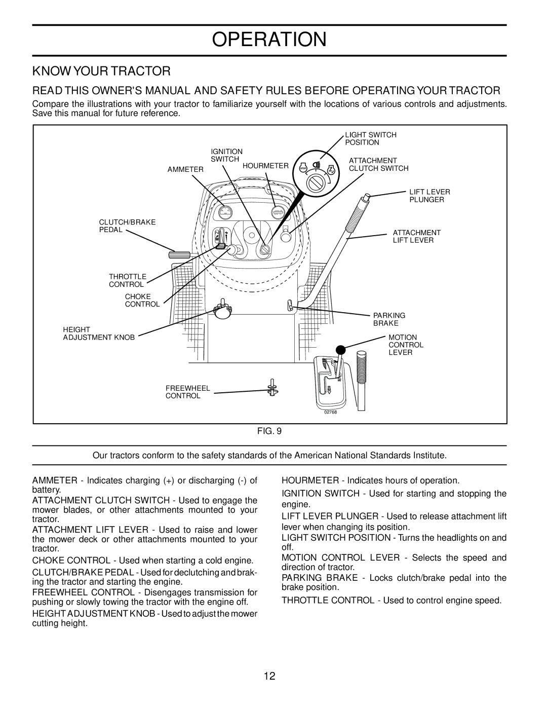 Husqvarna CTH151 XP owner manual Know Your Tractor 