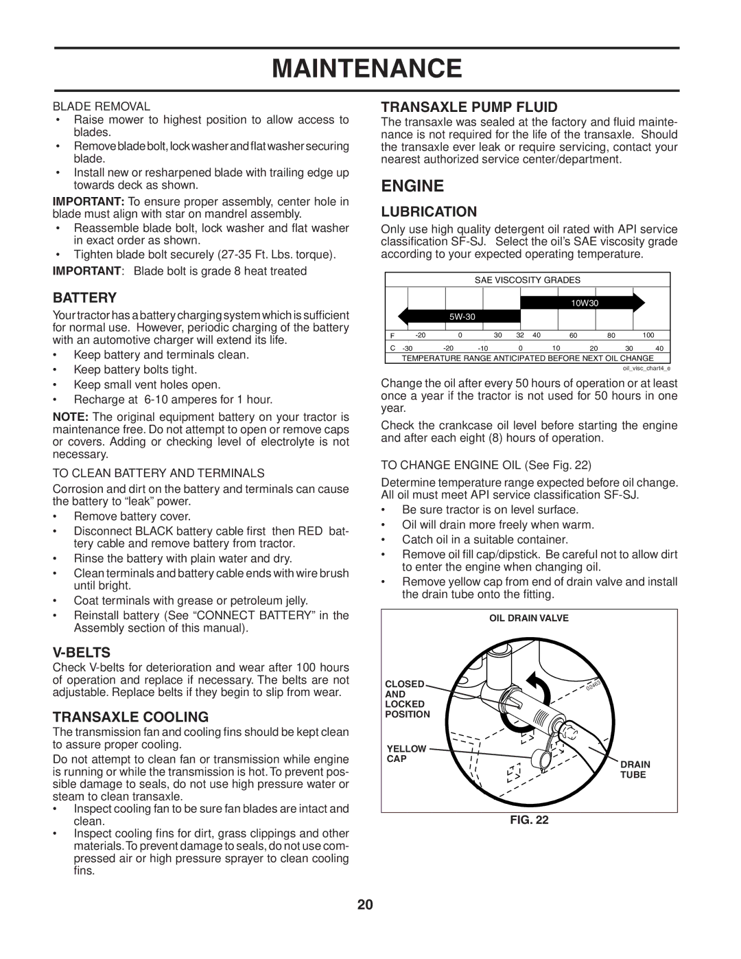 Husqvarna CTH151 owner manual Engine 