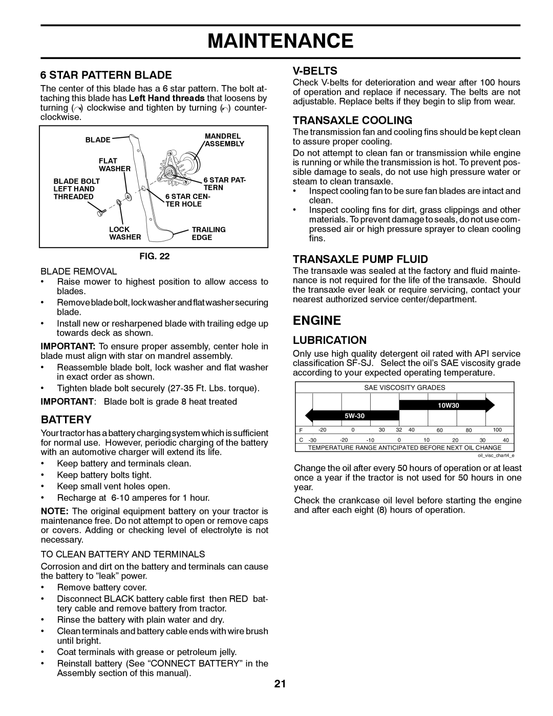 Husqvarna CTH1736 owner manual Engine 