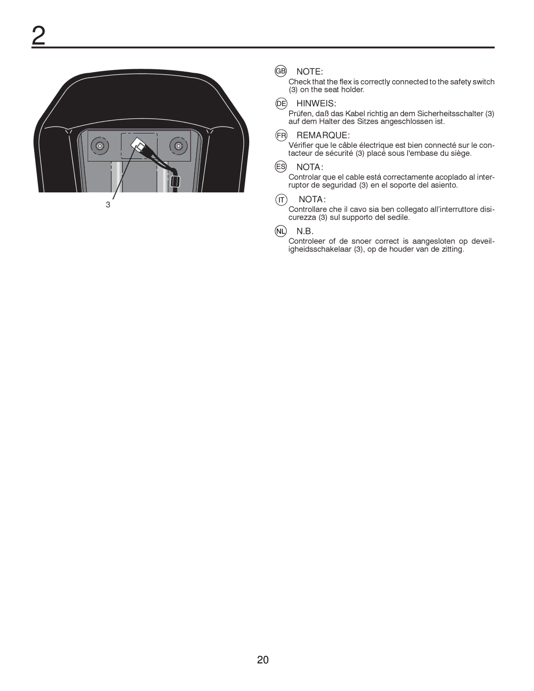 Husqvarna CTH200 TWIN, CTH180 TWIN instruction manual Hinweis, Remarque, Nota 