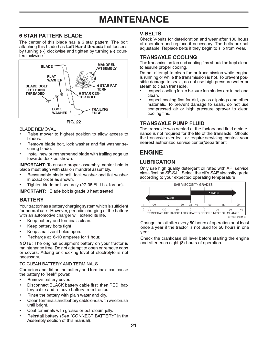 Husqvarna CTH2036 TWIN owner manual Engine 