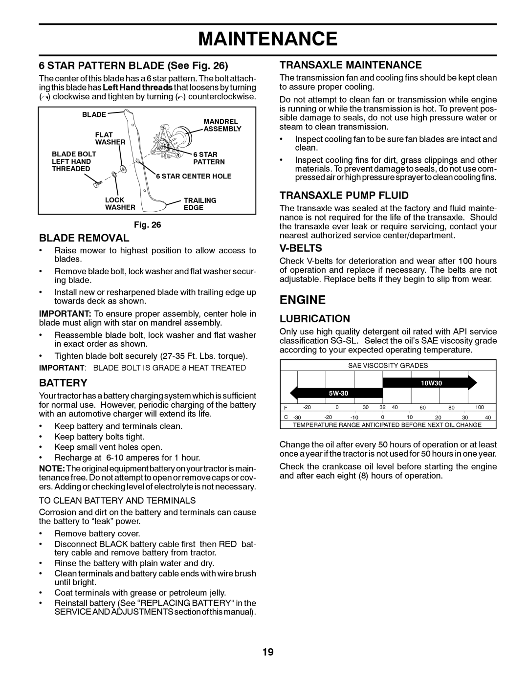 Husqvarna CTH2036T manual Engine 