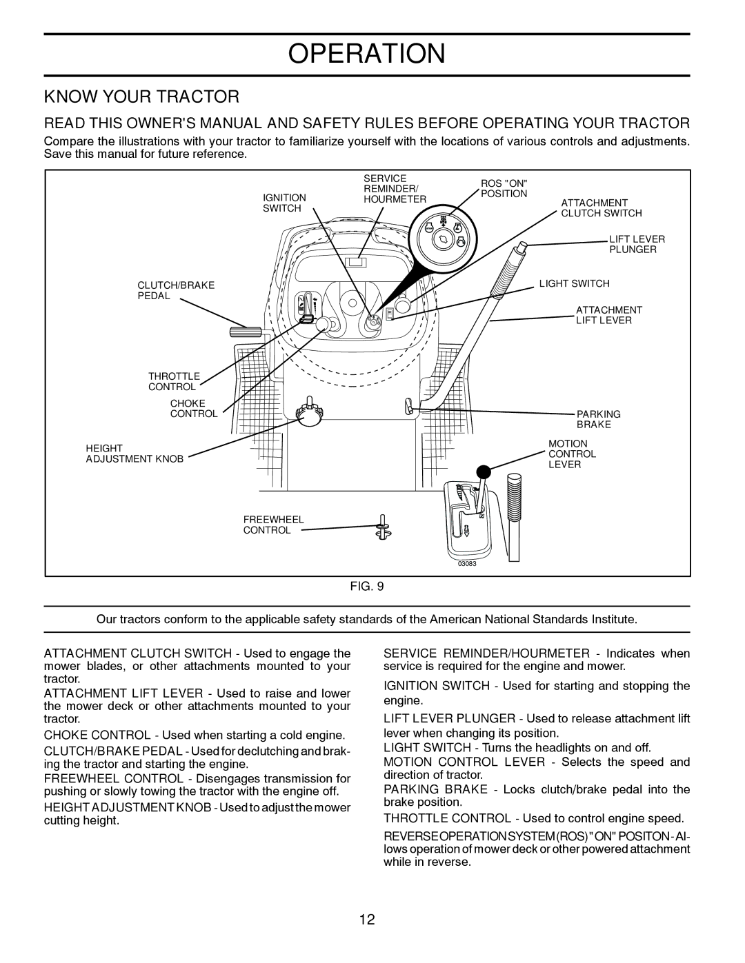 Husqvarna CTH2542 TWIN owner manual Know Your Tractor 