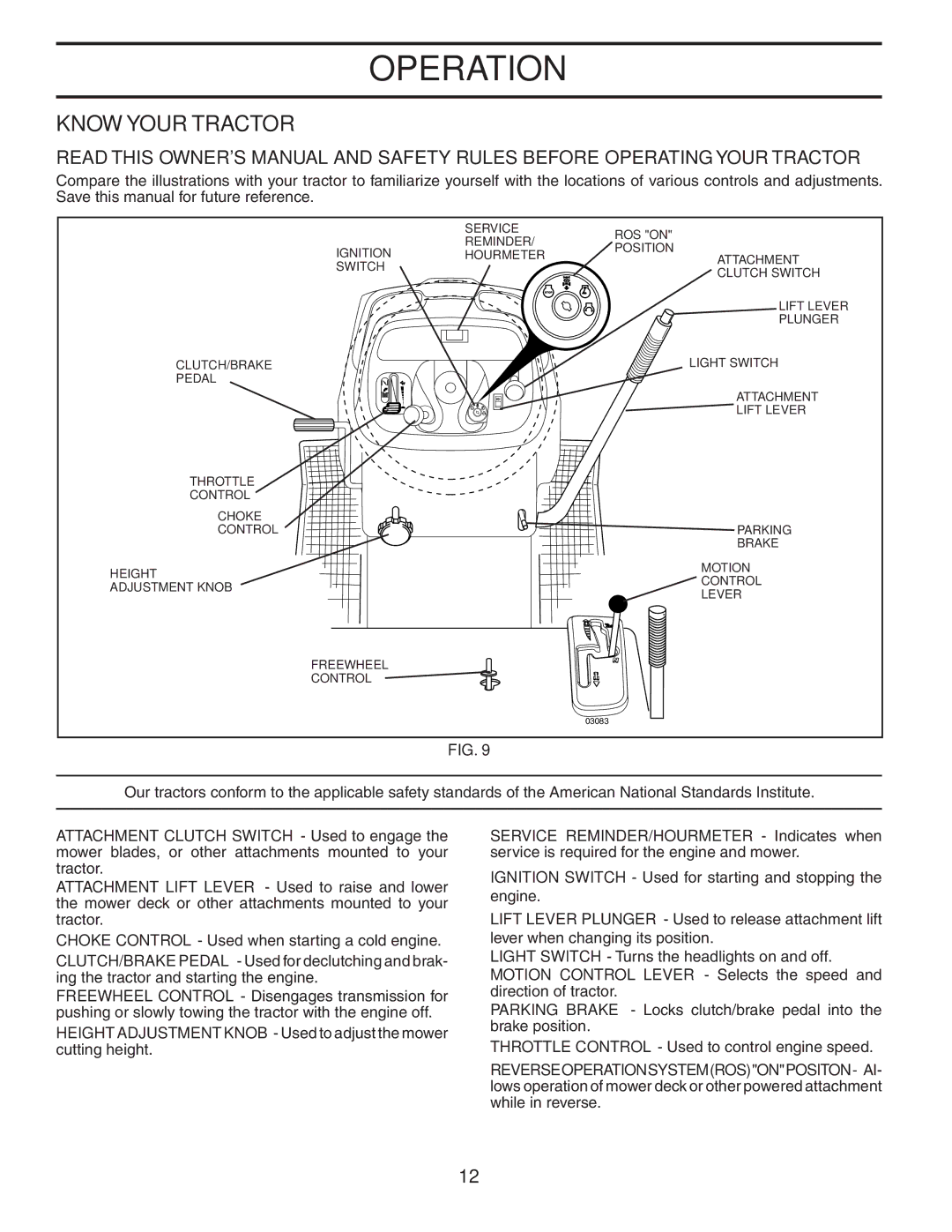 Husqvarna CTH2542 XP owner manual Know Your Tractor 