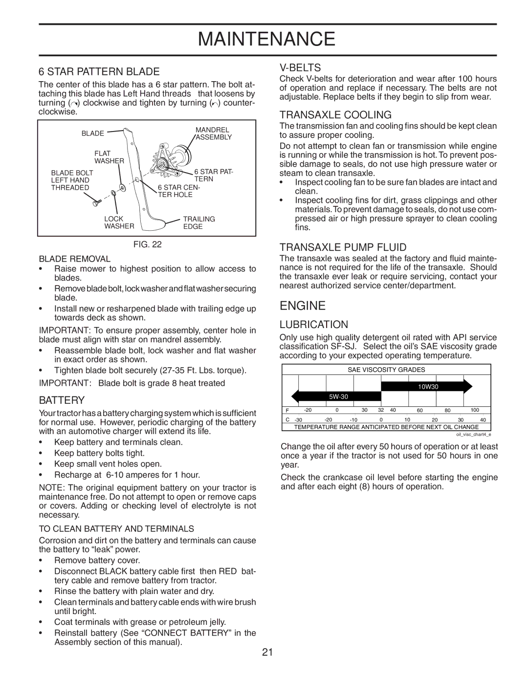 Husqvarna CTH2542 XP owner manual Engine 