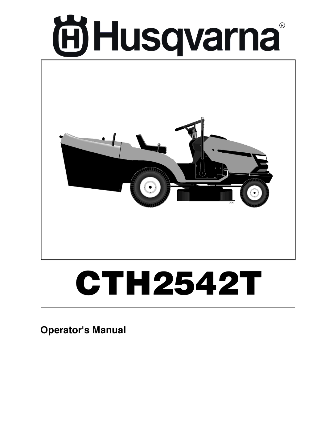 Husqvarna CTH2542T manual 