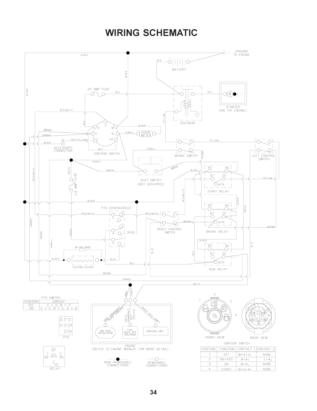 Husqvarna CZ4815KAA, CZ4817KOA manual Wiring Schematic 