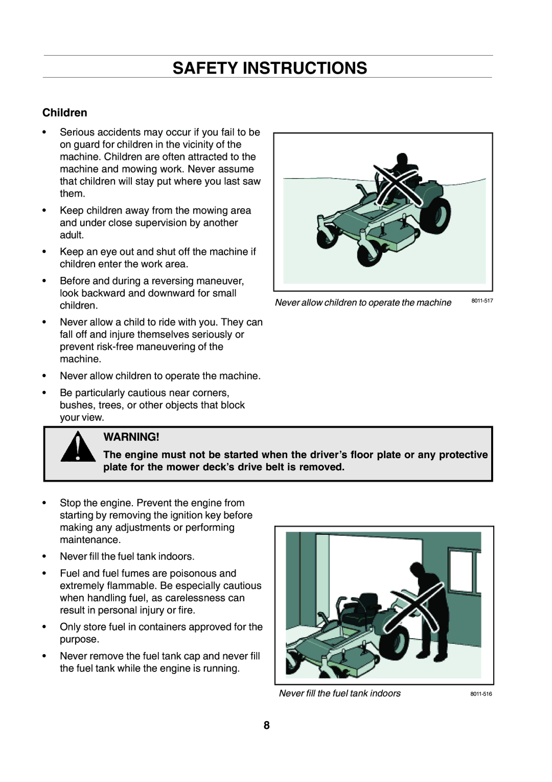 Husqvarna CZE 4818 manual Children 