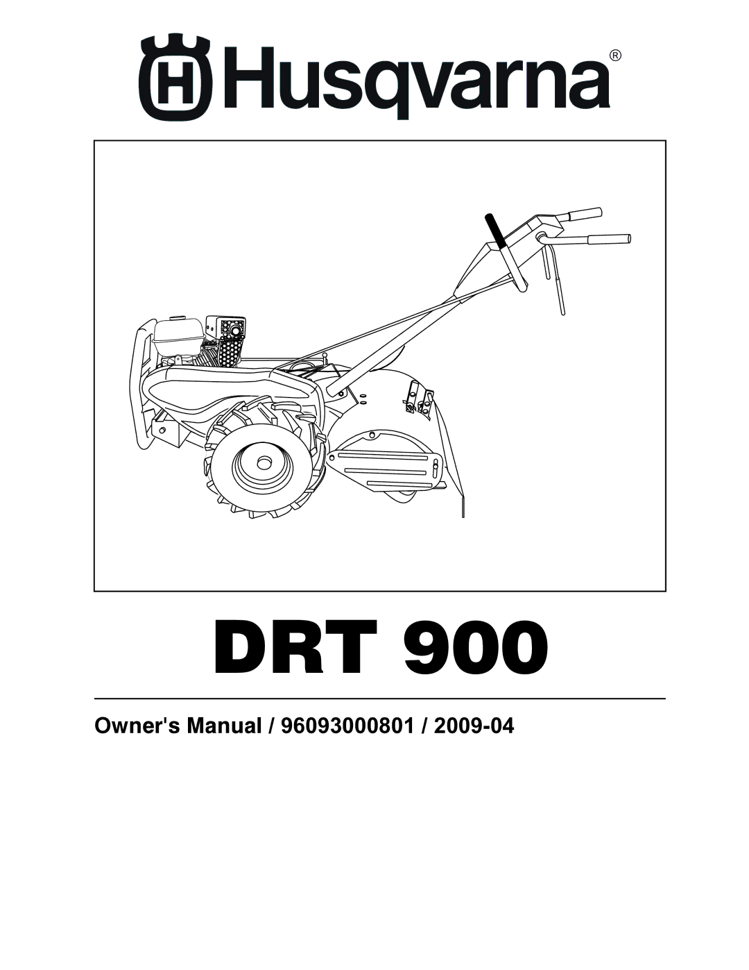 Husqvarna DRT 900 owner manual Drt 