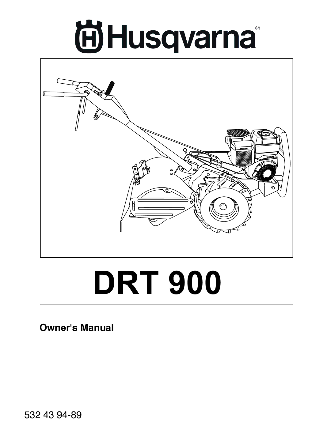 Husqvarna DRT900 owner manual Drt 