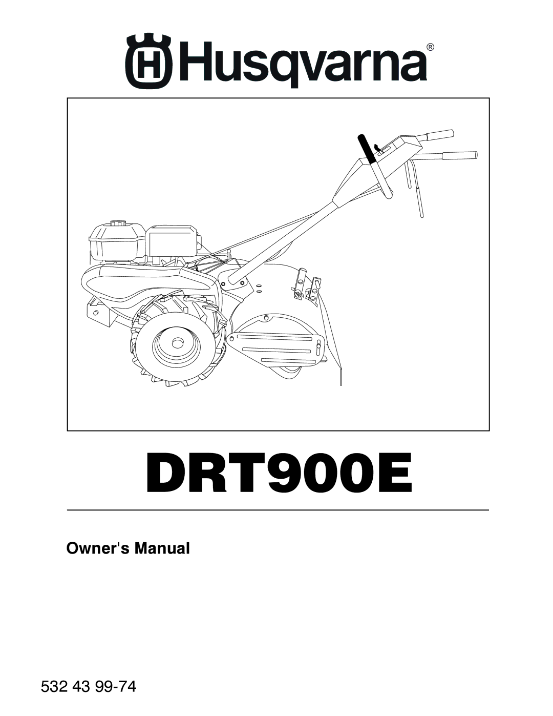 Husqvarna DRT900E owner manual 