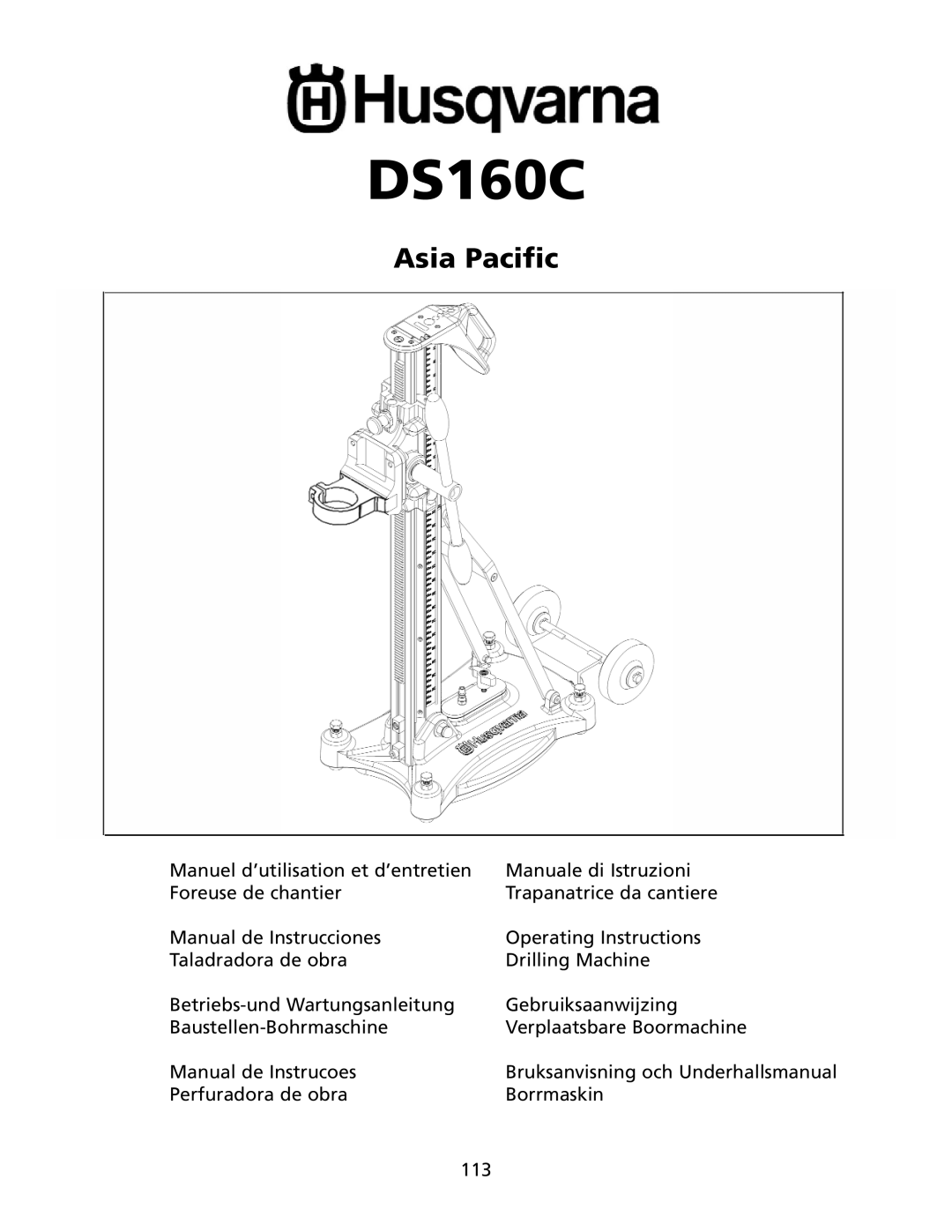 Husqvarna DS160C manuel dutilisation 