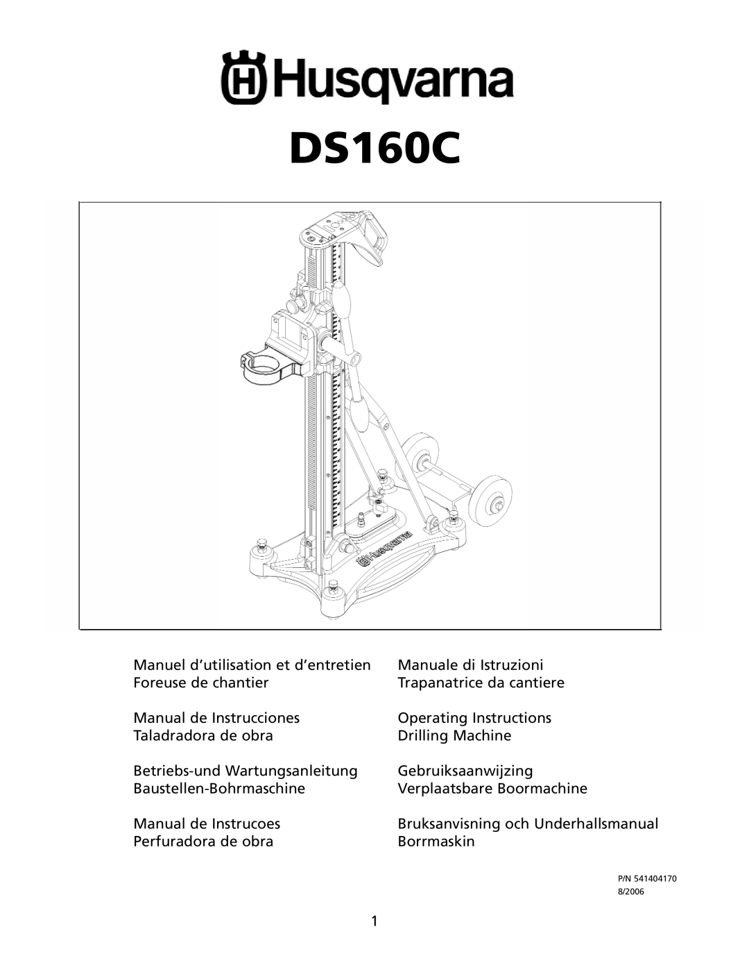 Husqvarna DS160C manuel dutilisation 