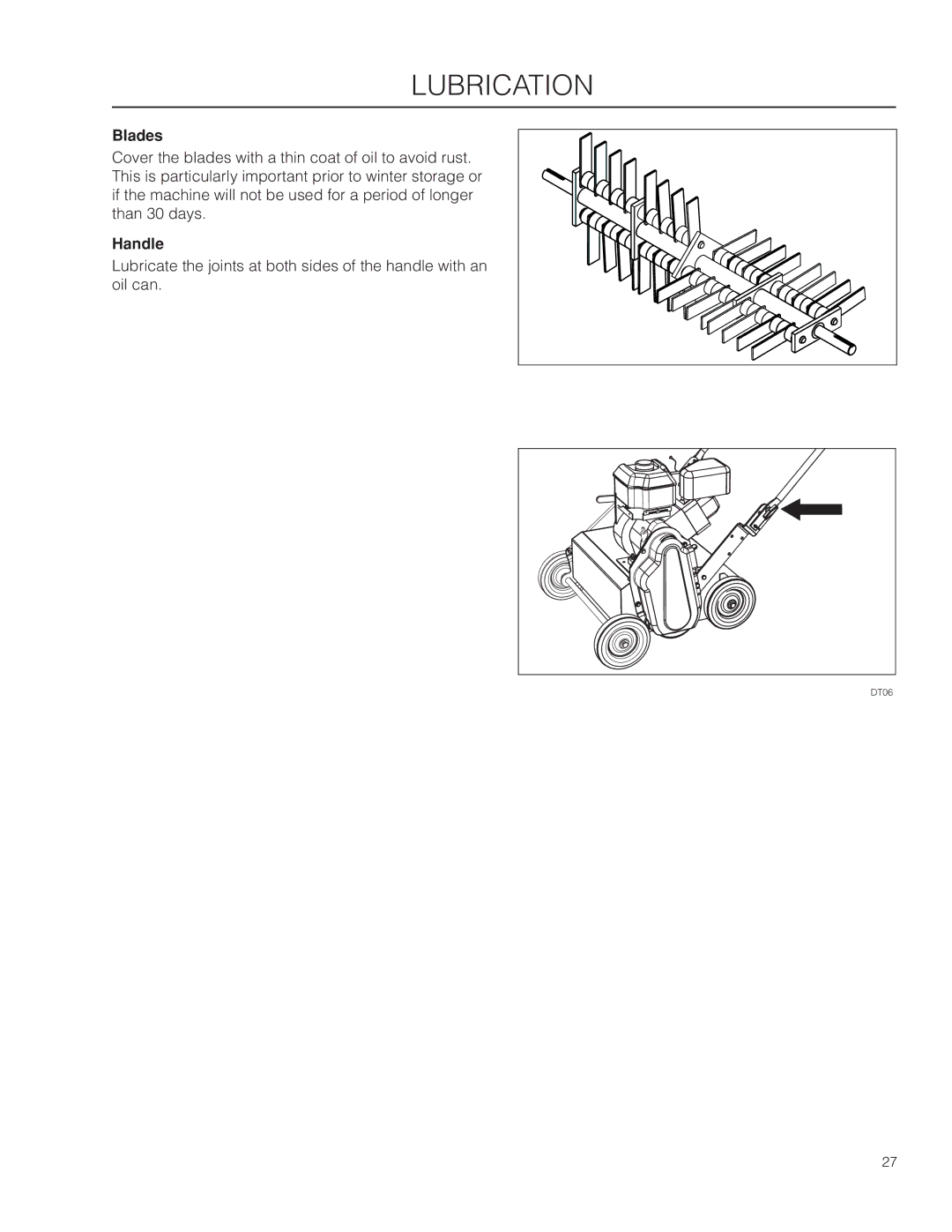 Husqvarna DTF6(BF), DT18BF, SD22B5DSA, 966067101, 966067001, 966067201, DTF226, 966067801 manual Blades, Handle 