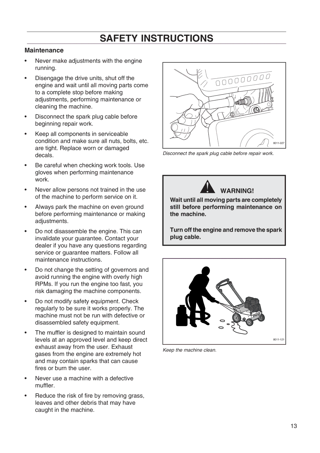 Husqvarna DT22 manual Maintenance 