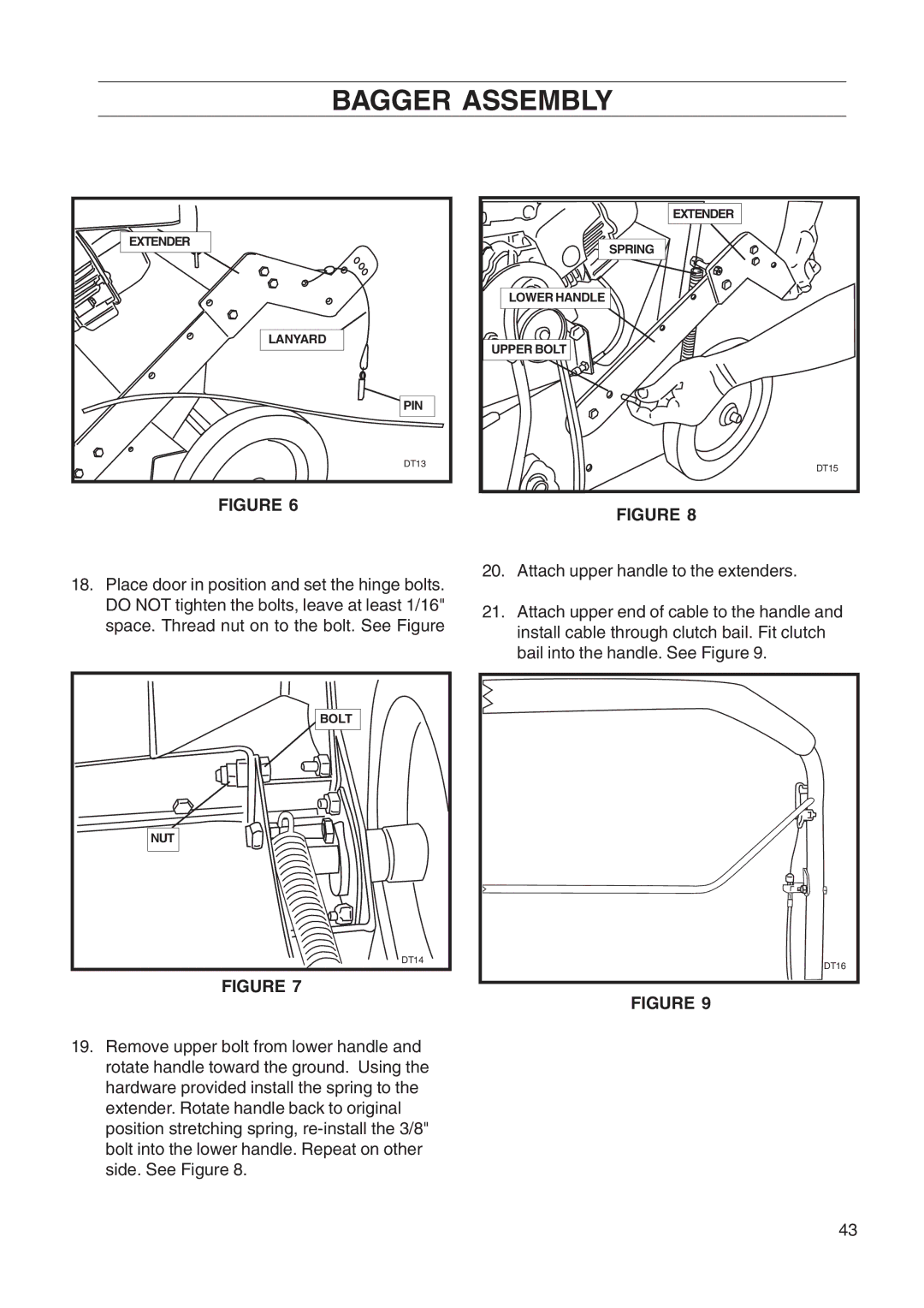 Husqvarna DT22 manual Extender 