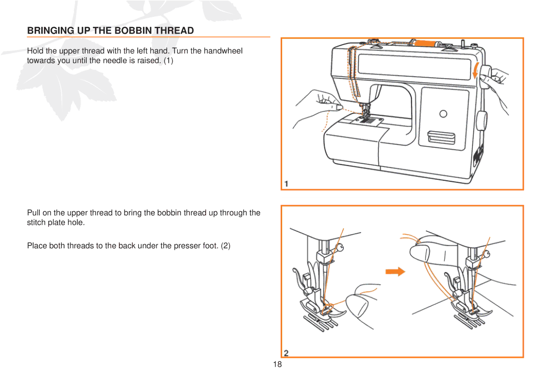 Husqvarna E10 manual Bringing UP the Bobbin Thread 