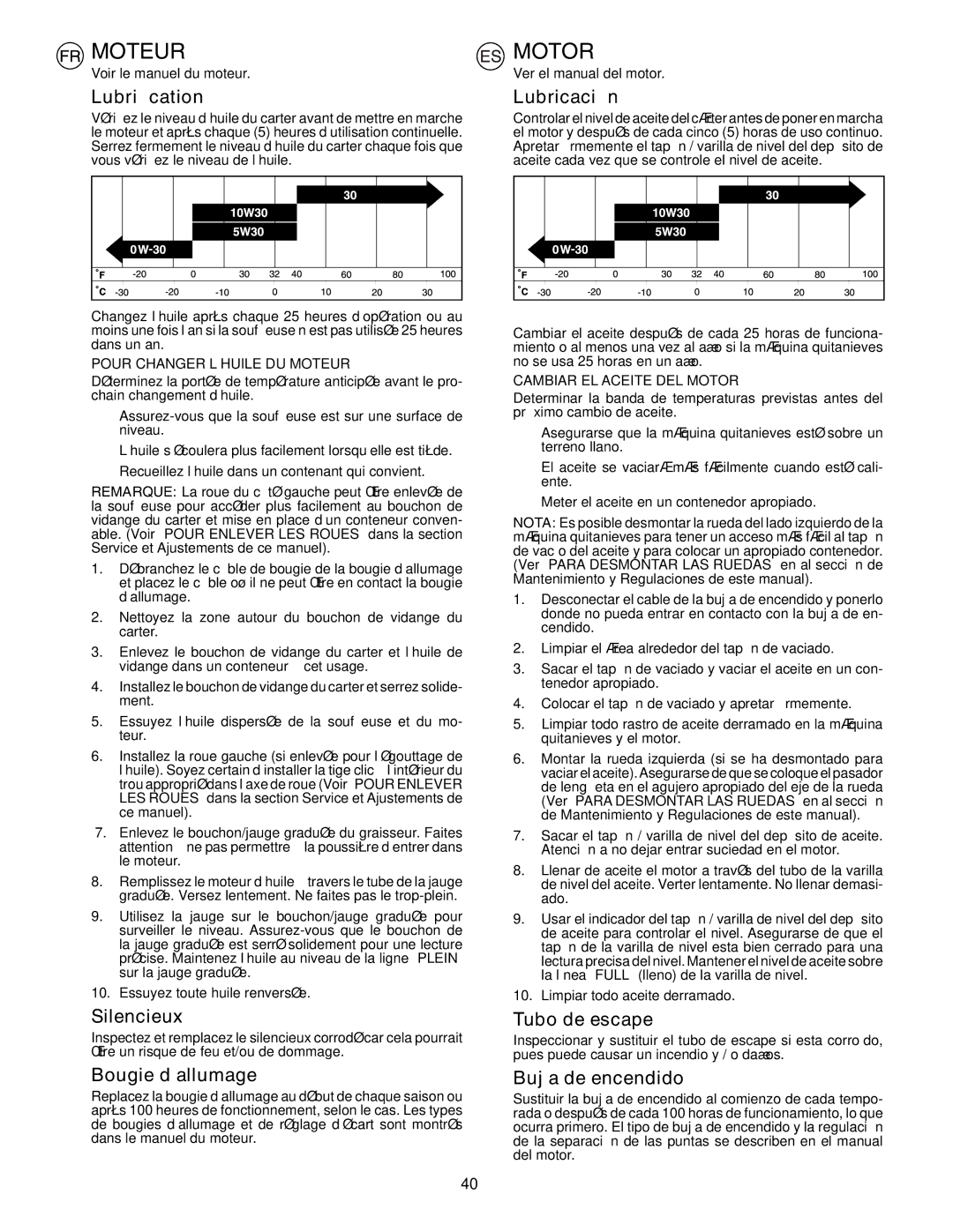 Husqvarna EU5524ST, EU8024STE, EU1130STE instruction manual Moteur 