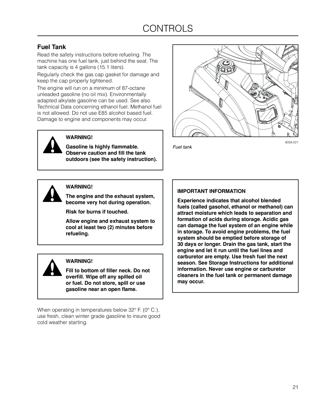 Husqvarna EZ4824 BF manual Fuel Tank 