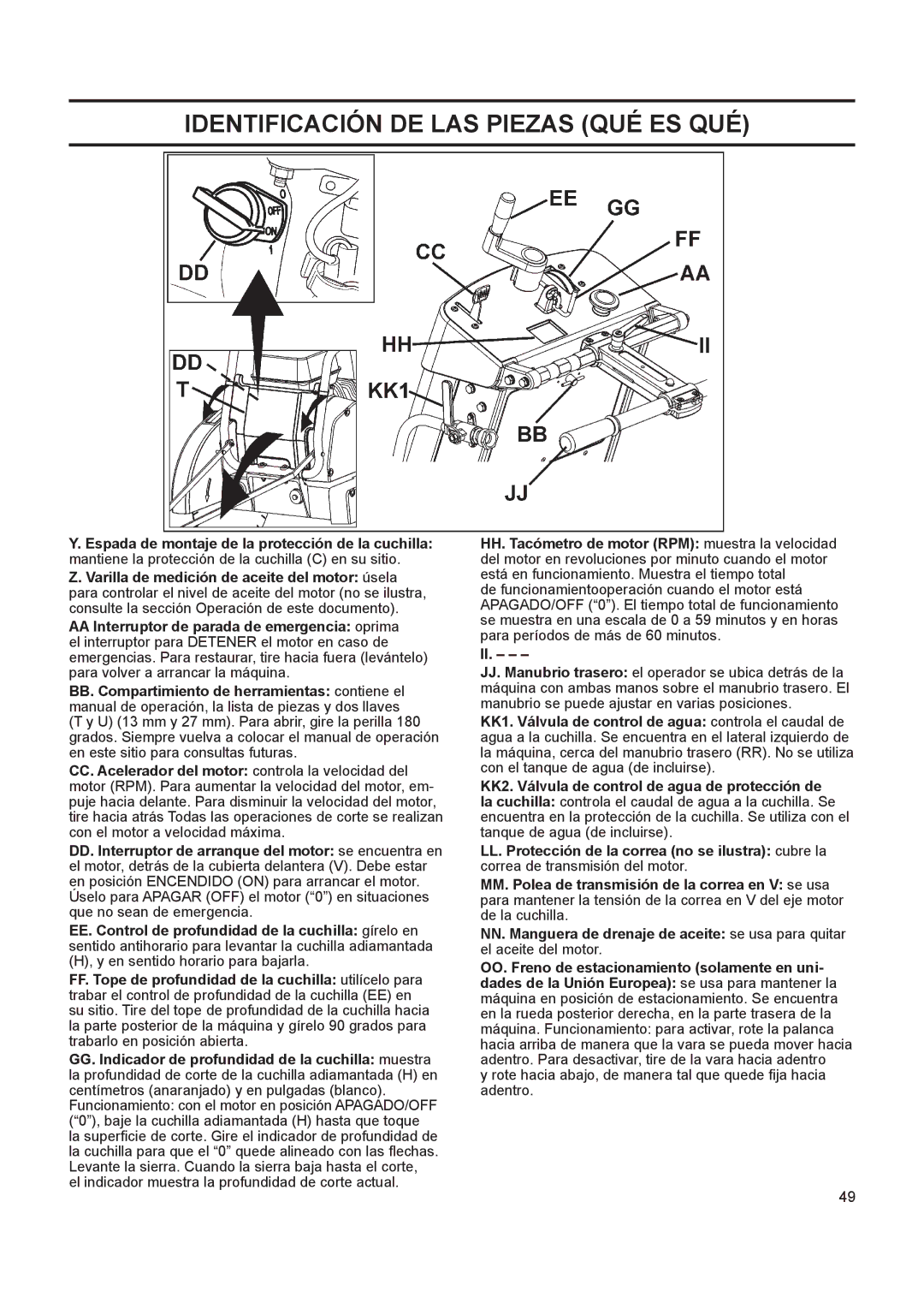 Husqvarna FS 413 manual Rote hacia abajo, de manera tal que quede fija hacia adentro 