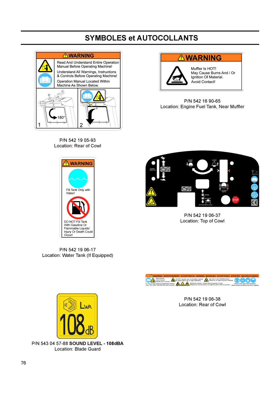 Husqvarna FS 413 manual 543 04 57-88SOUND Level 108dBA 