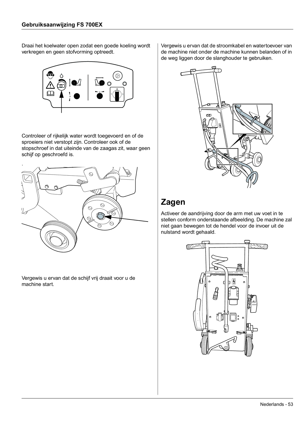 Husqvarna FS 700 EX manual Zagen 