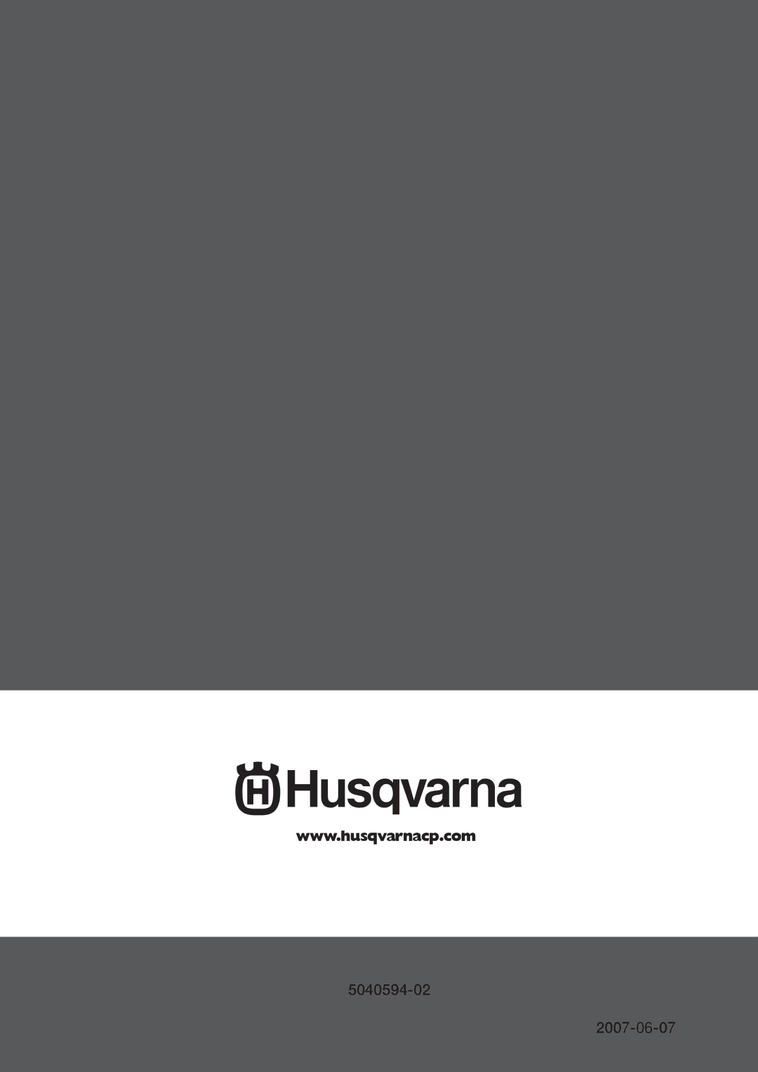 Husqvarna FS 800 EM manual 5040594-02 2007-06-07 